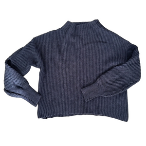 Women’s Dynamite Navy Blue Turtleneck Knit Sweater Size Medium